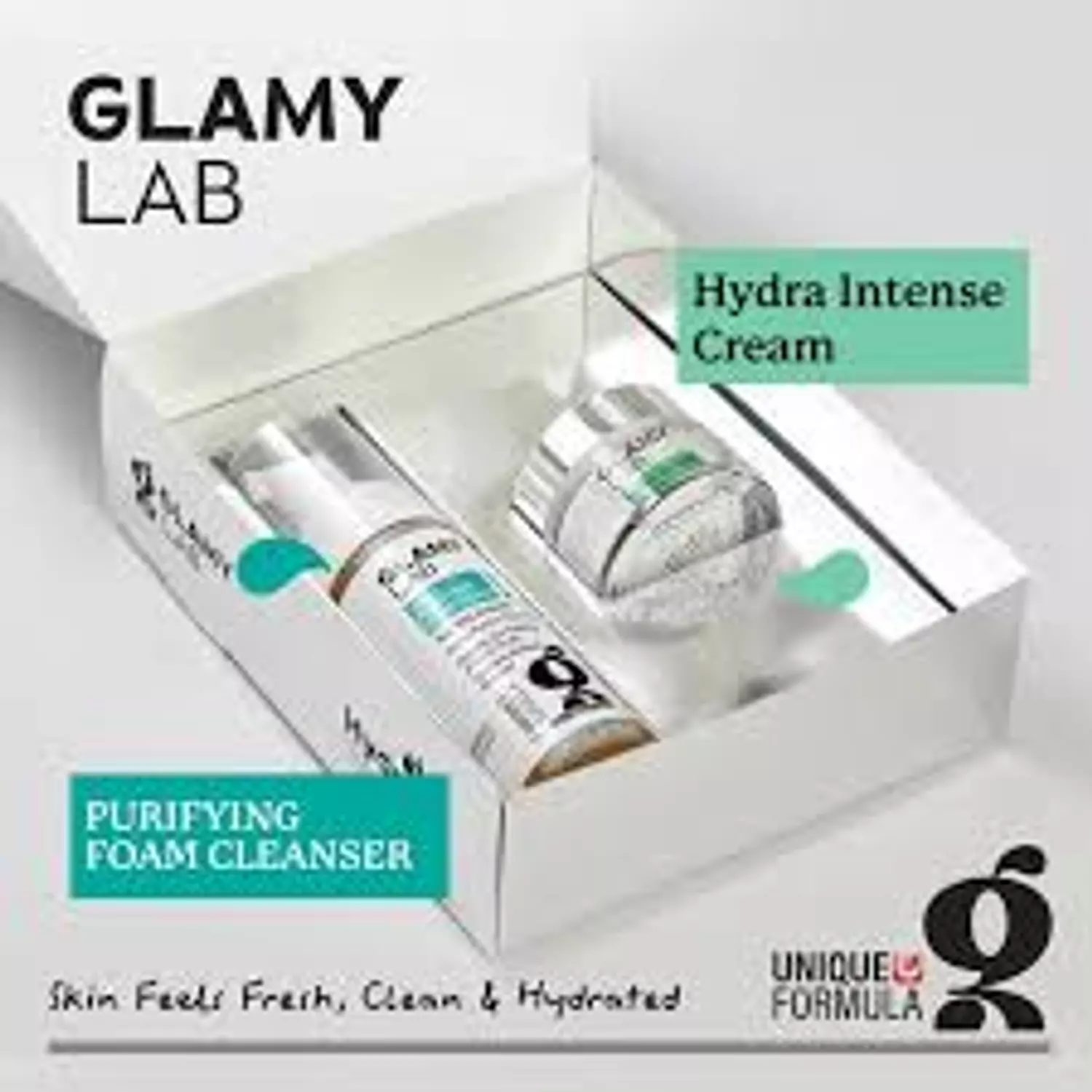 OFFER-GLAMY LAB HYDRATE ROUTINE FOAM CLEANSER+HYDRA CREAM image