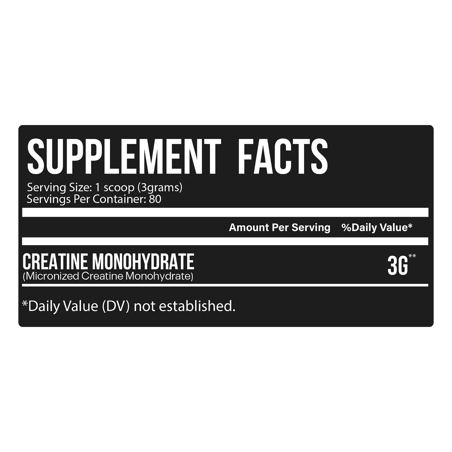 Lls Creatine Monohydrate - Pure Micronized - 80 Servings - Unflavored hover image