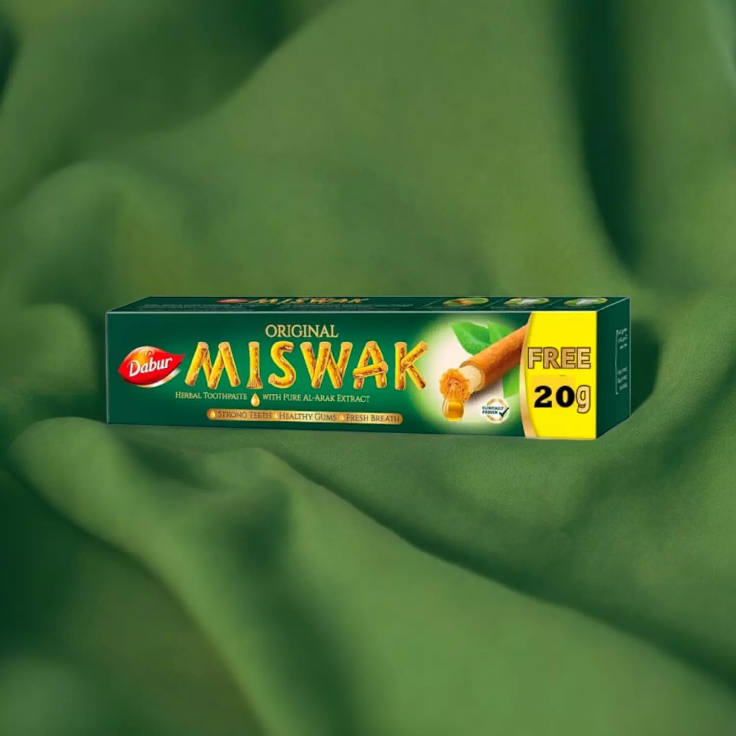 Miswak Gold Fresh Toothpaste - 120 gm + 20 gm FREE image