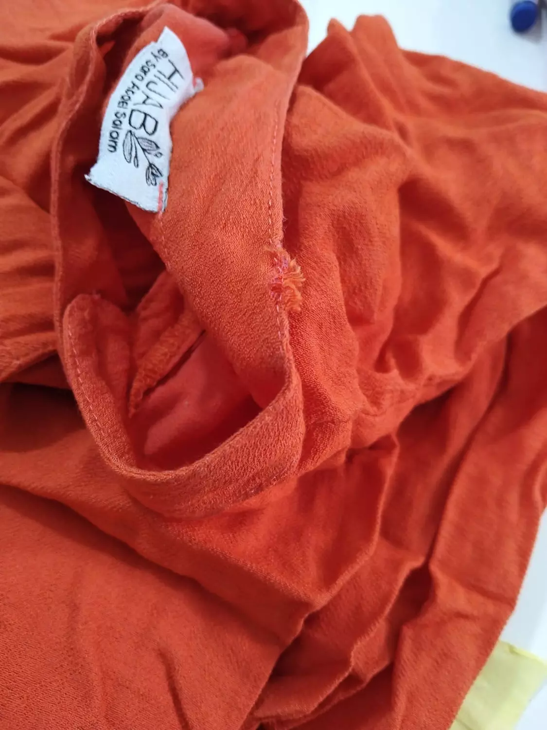 Linen Blouse-Orange (LB03) hover image