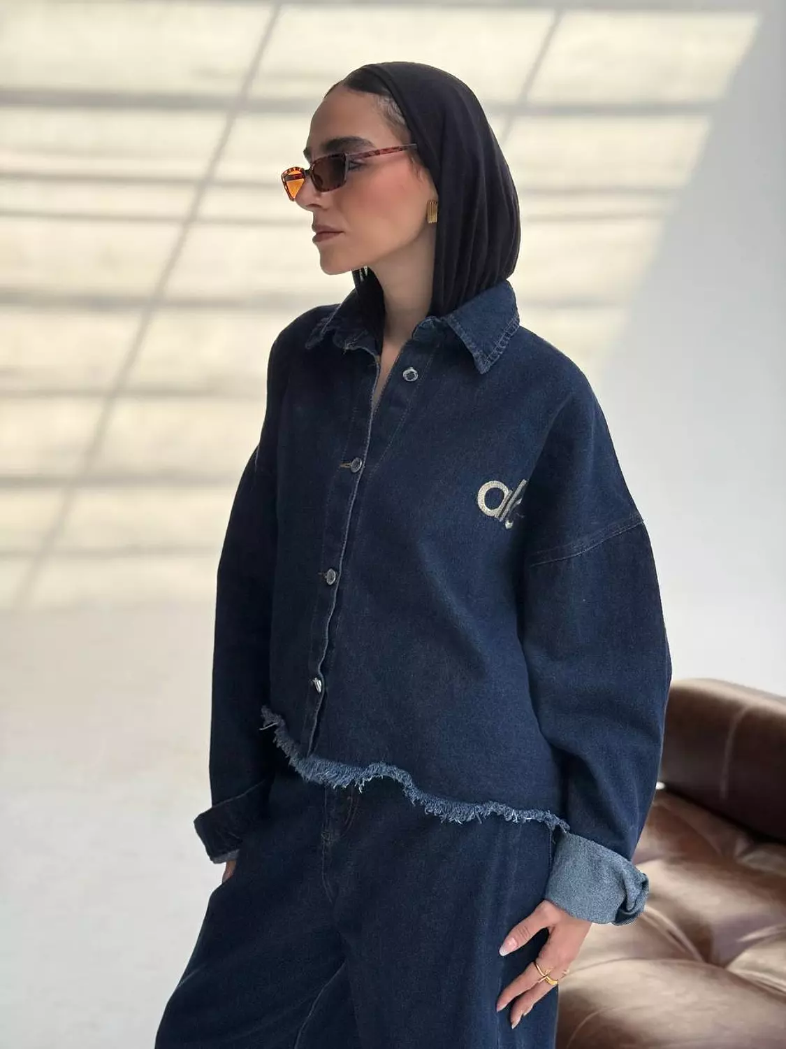 Cropped denim set  4