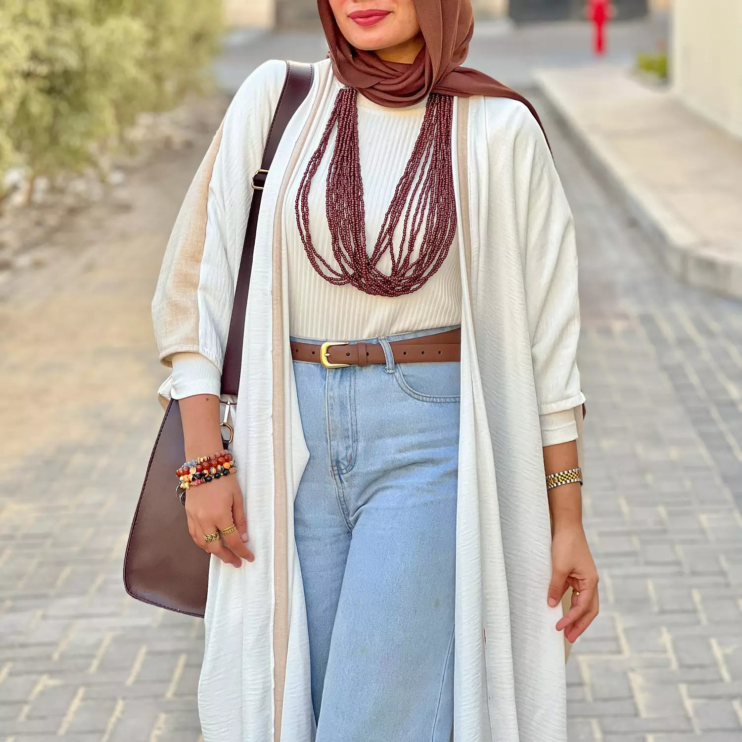 Bisque Abaya  2