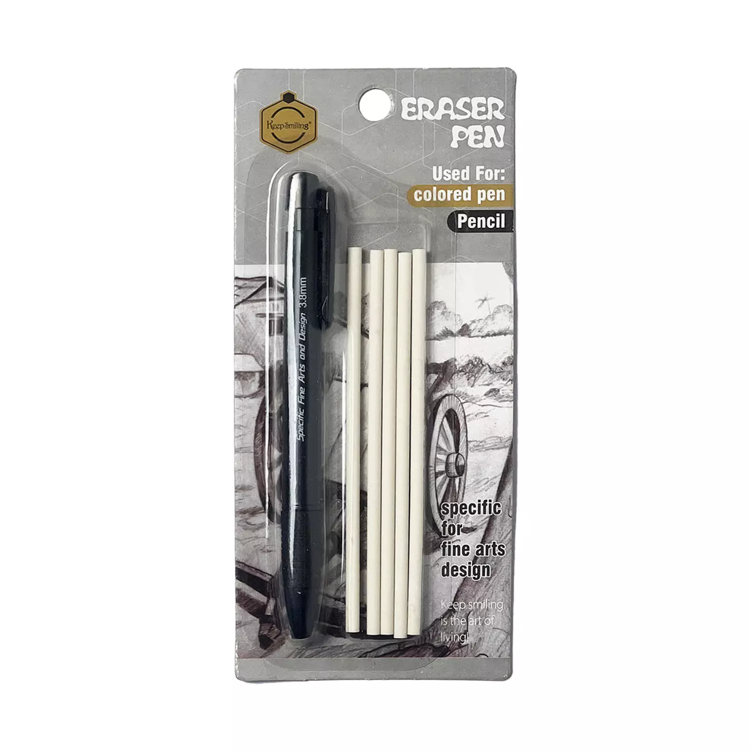 ممحاة قلم زيرو كيب سمايلنج Eraser Pen Keep Smiling  image