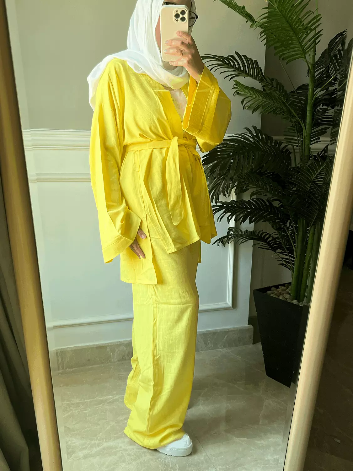 Linen Set in Yellow  1