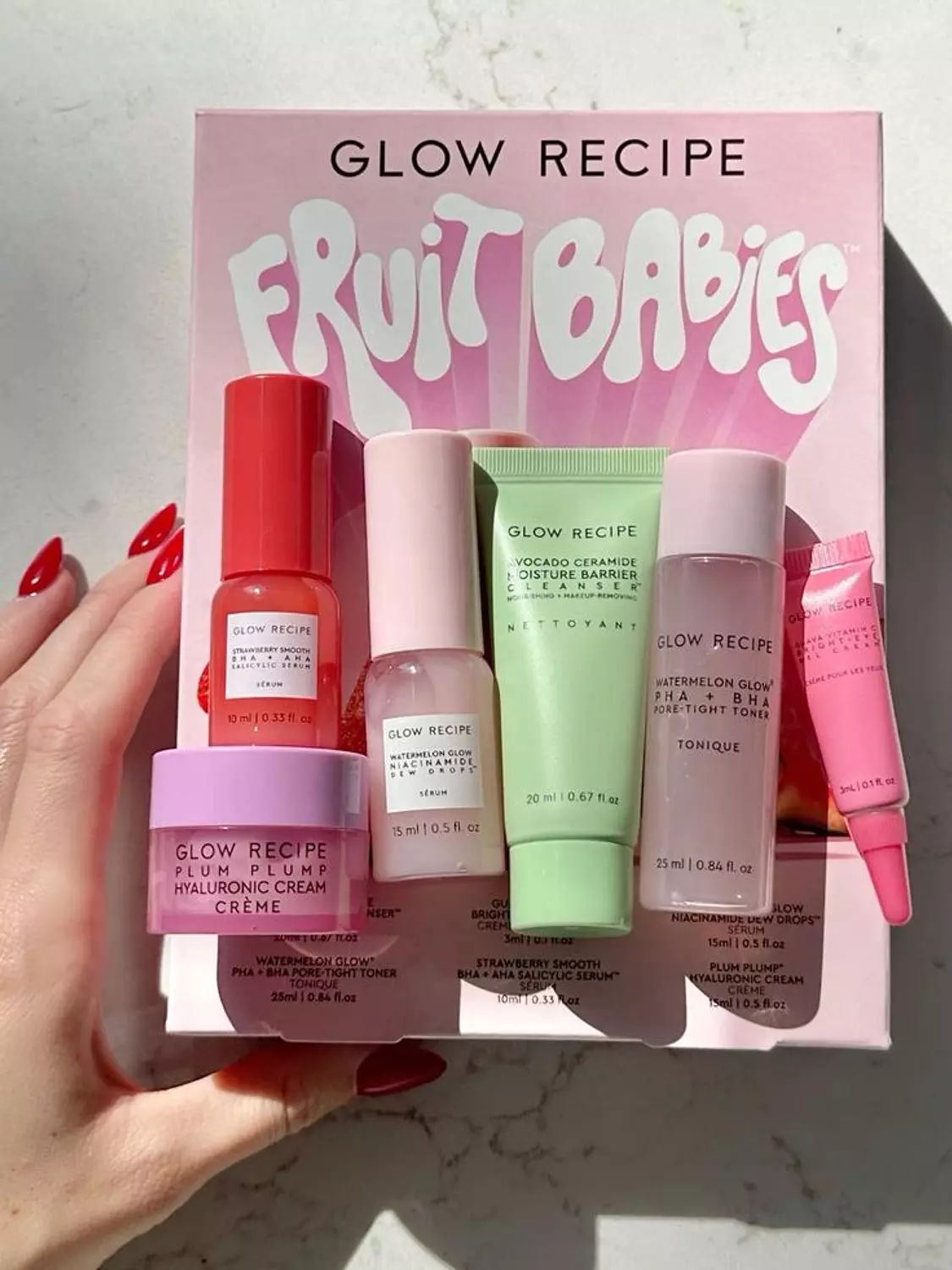GLOW RECIPE FRUIT BABIES SKIN CARE GLOWING KIT 5