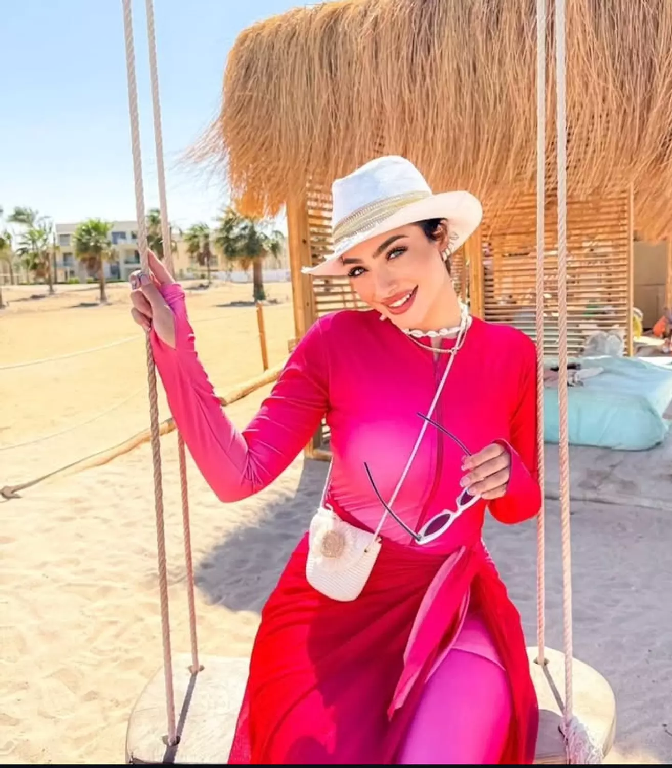Hot pink burkini  6