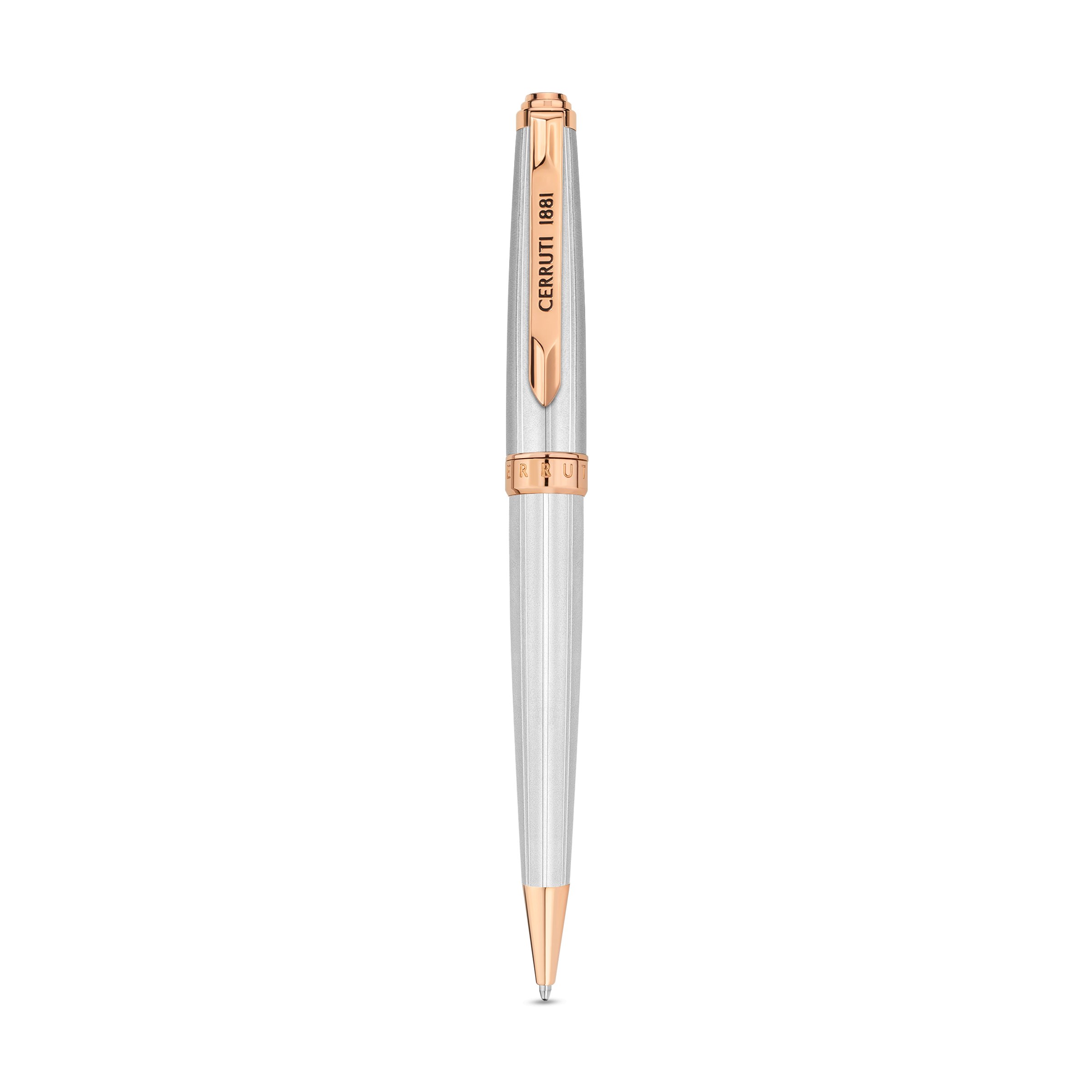 Cerruti1881 Ballpoint Pen Silver & Rose Gold - NSS221001A