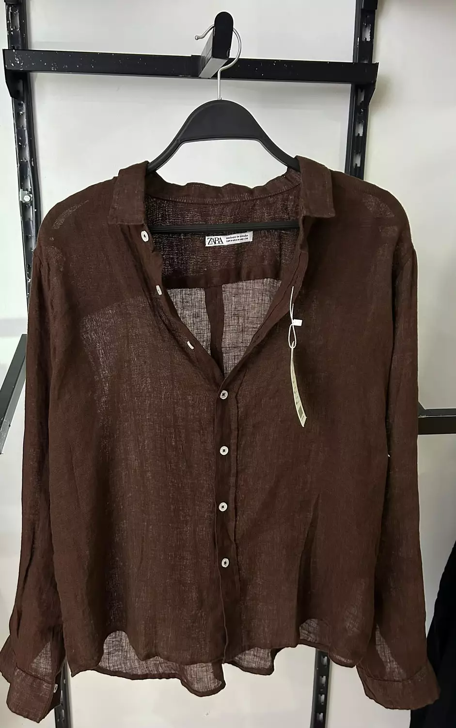 Zara Relaxed Linen Blend Overshirt 3