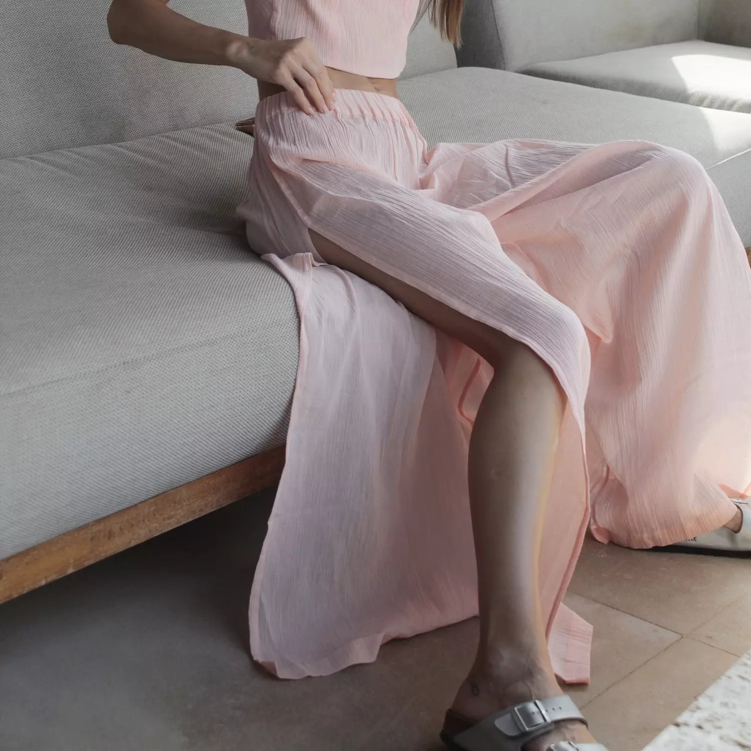 The slit pants image