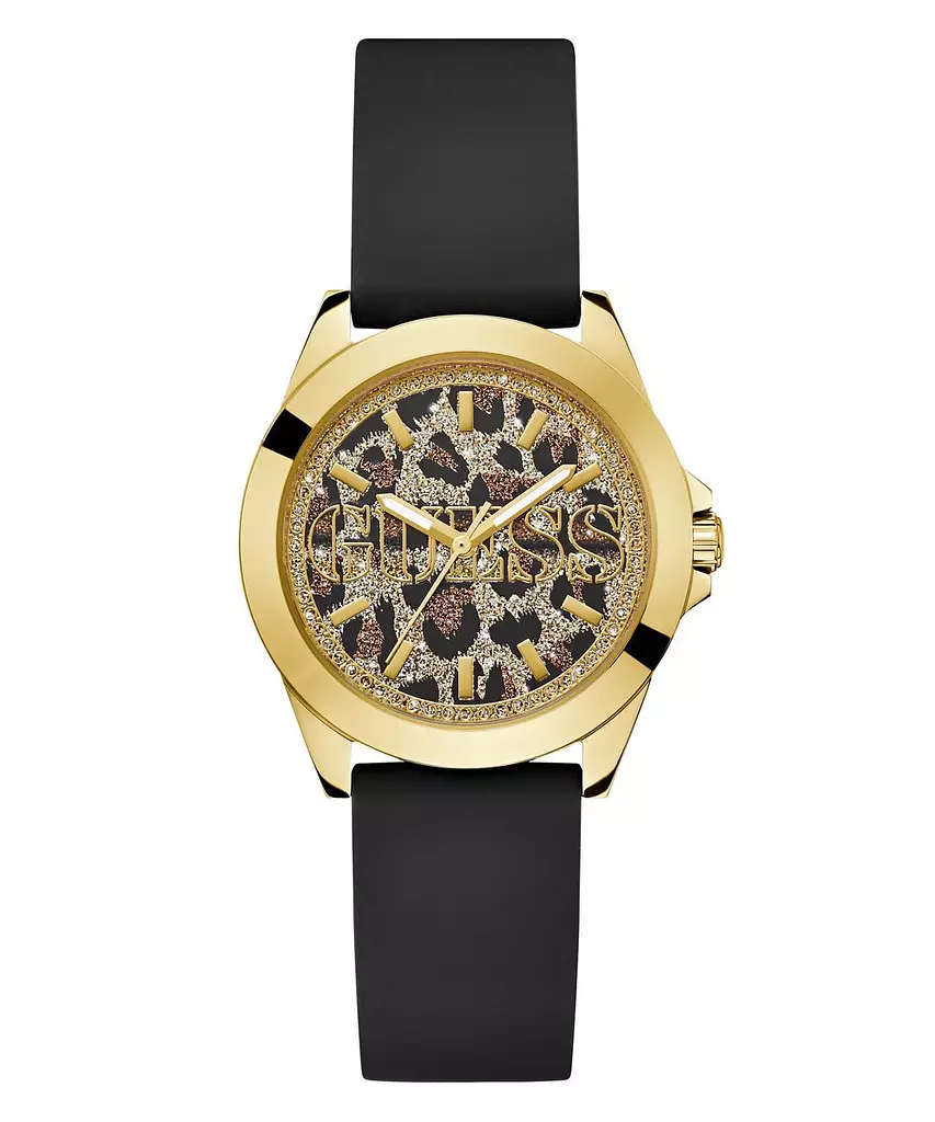 GUESS GW0749L2 Women's Watch GOLD Tone Silicone Strap