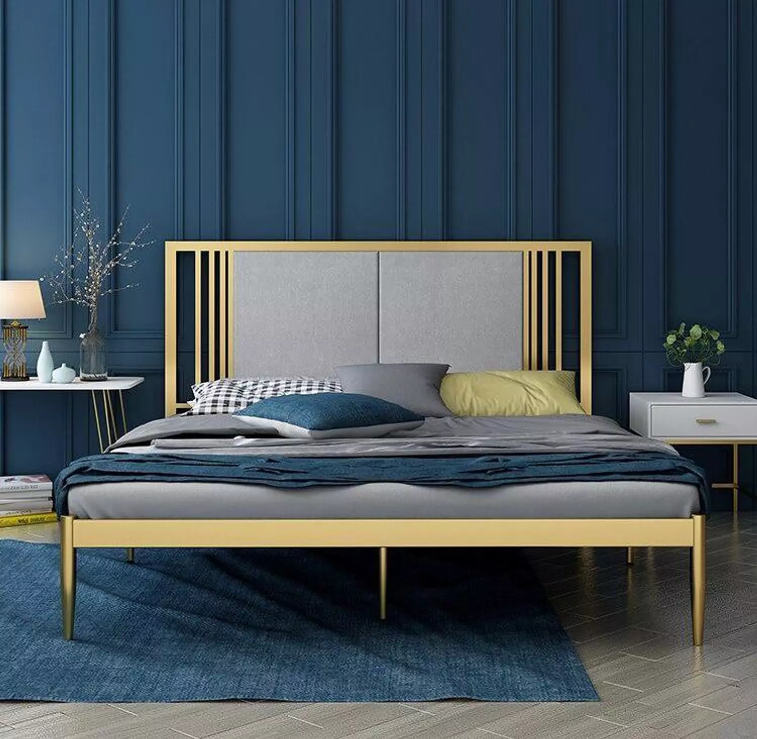 Modern Steel Bed hover image
