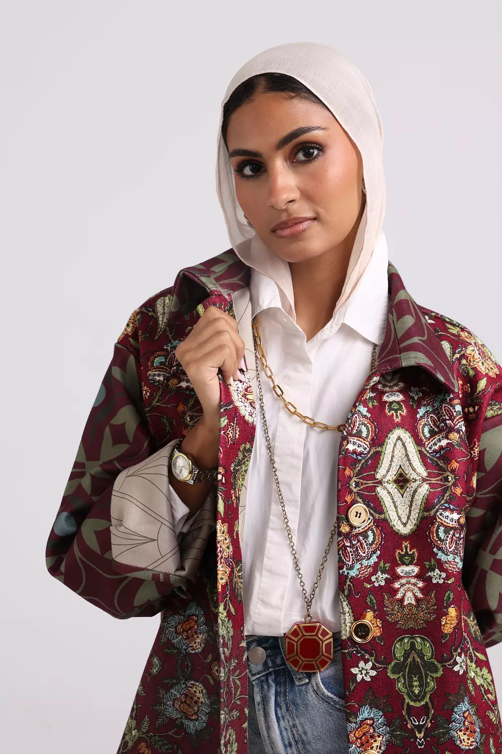 The Tapestry Jacket - Burgundy 6