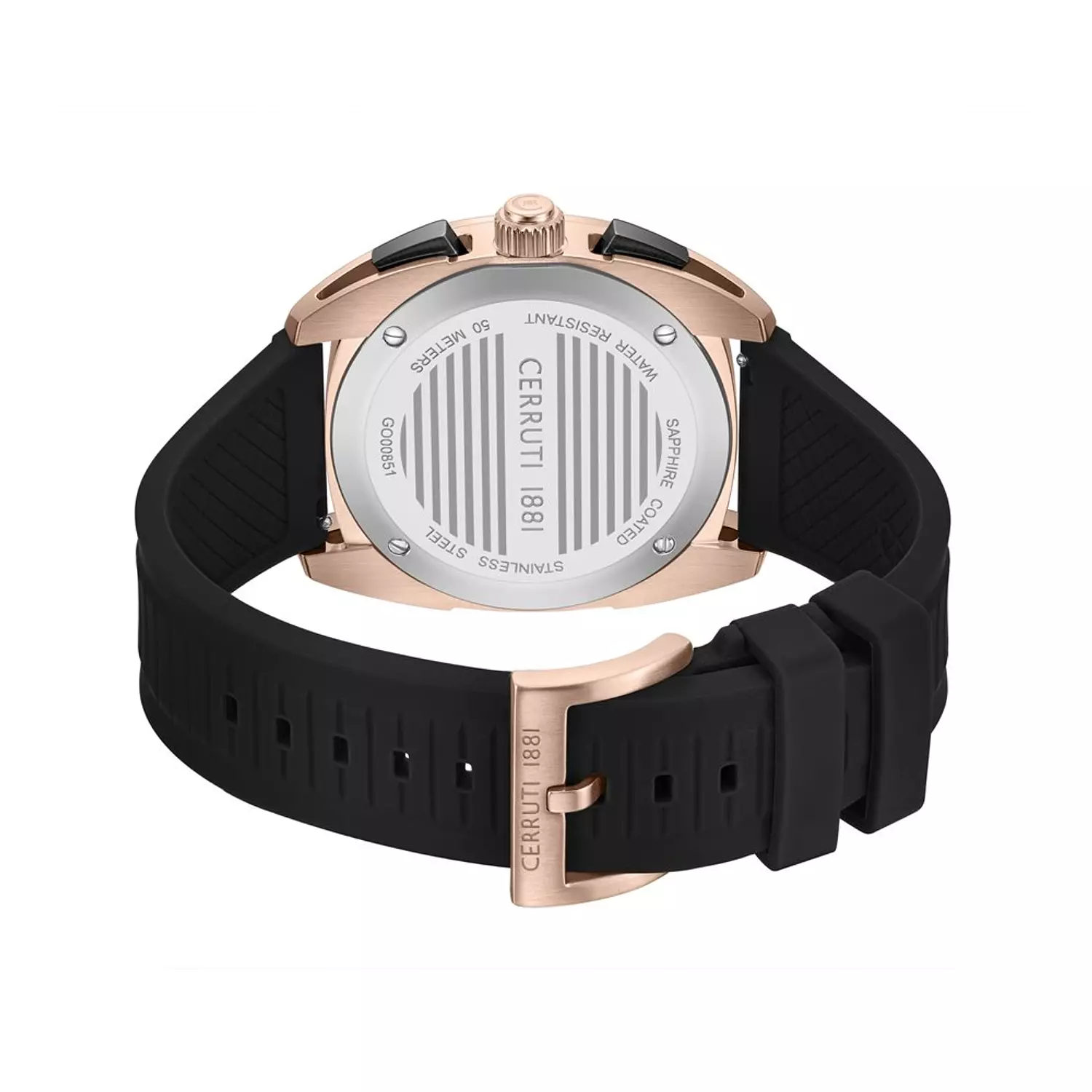 Cerruti 1881 Rose Gold Black Chronograph CIWGO0085102 2