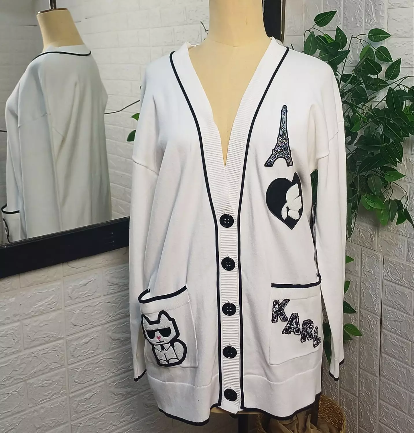 Cardigan Karl Lagerfeld white  image