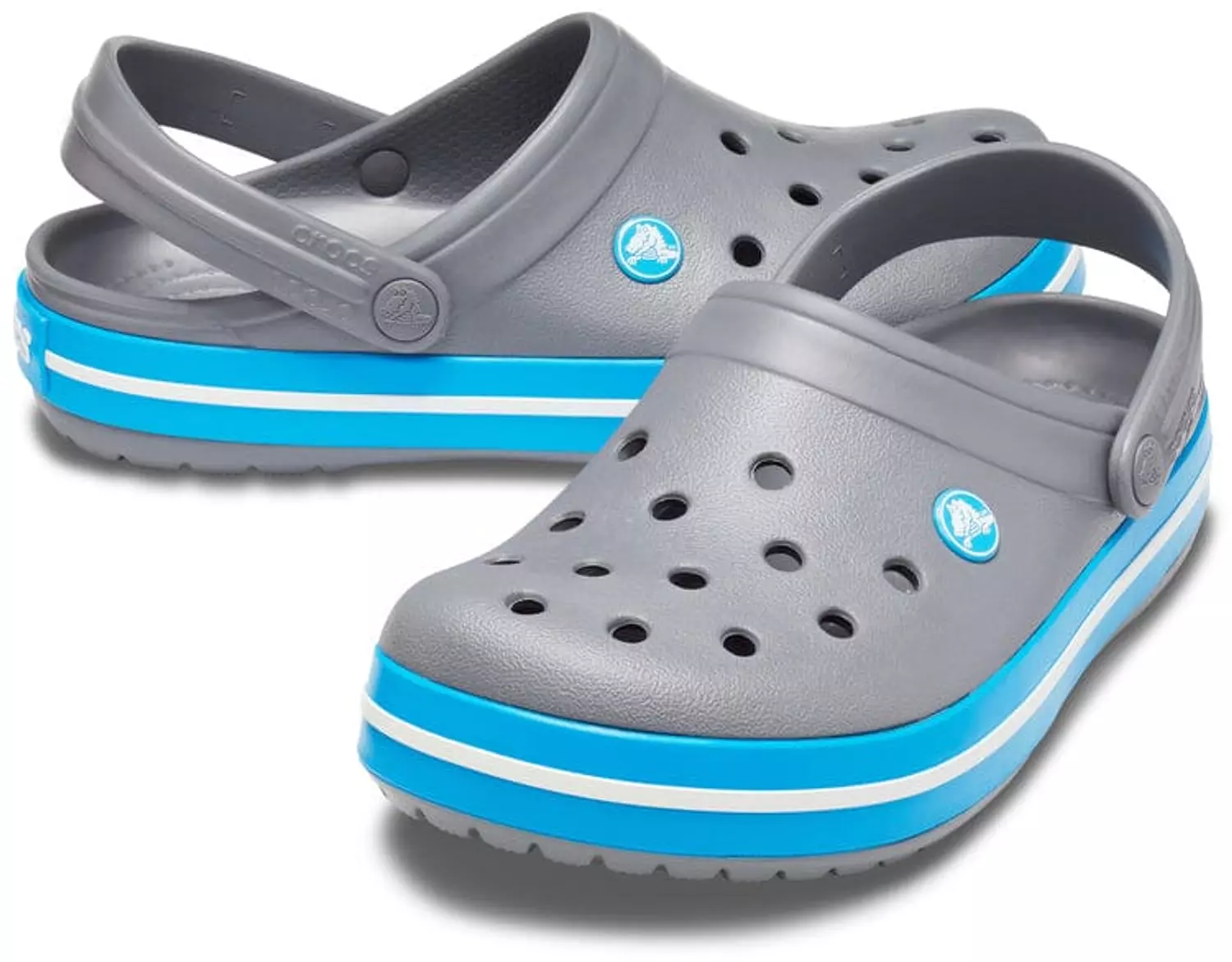 Crocs Crocband Gray x Blue  2