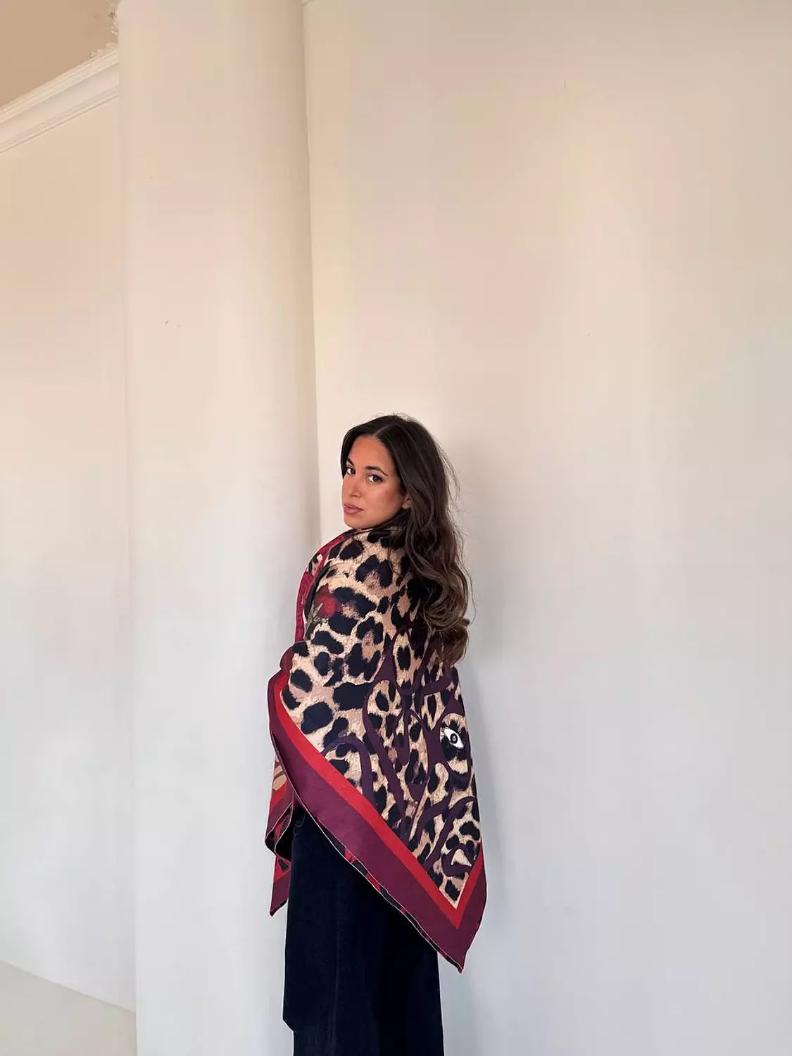 Double-sided leopard scarf 1