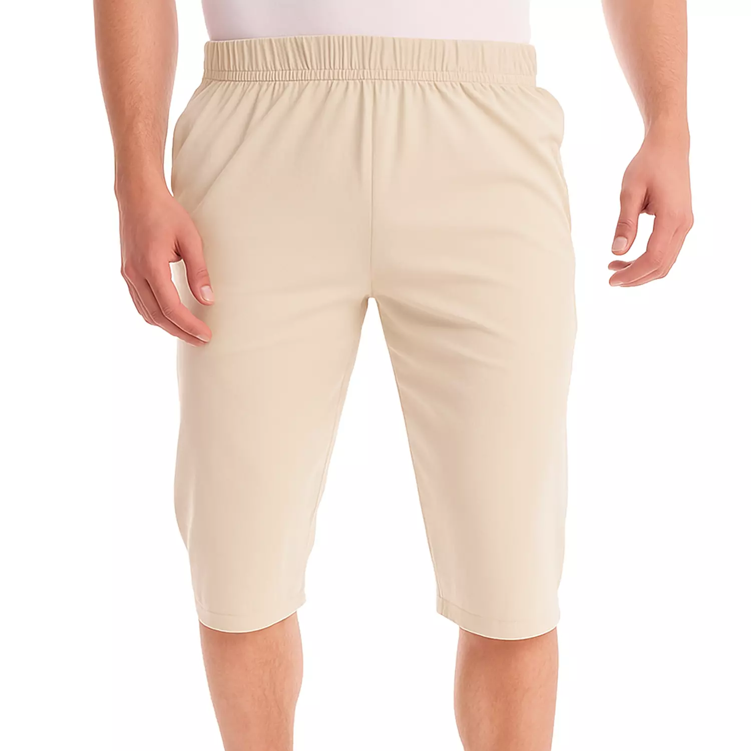 Cotton Plain Long Short - 5016 - Light Beige image