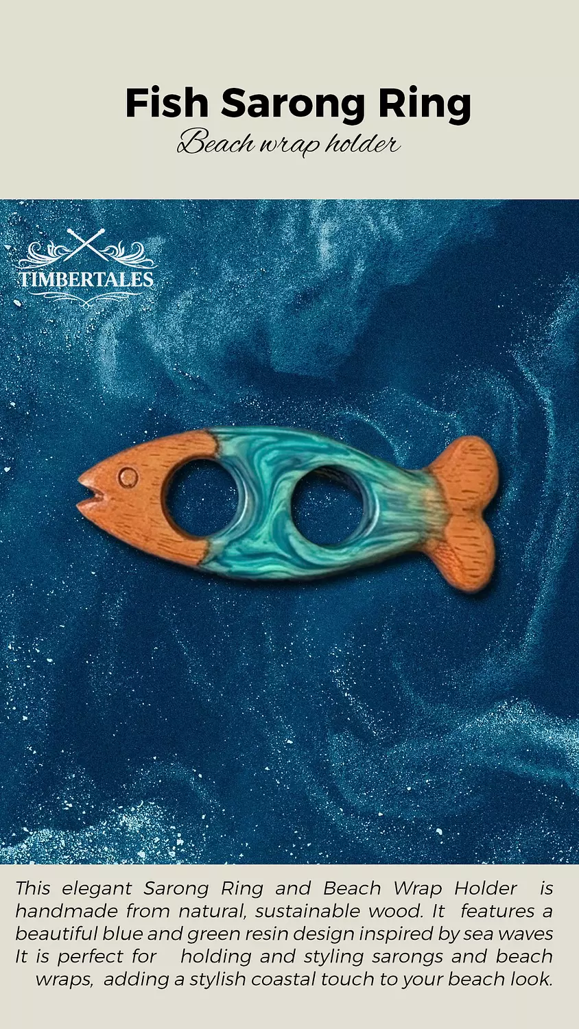 Fish Sarong Ring - Beach Wrap Holder image