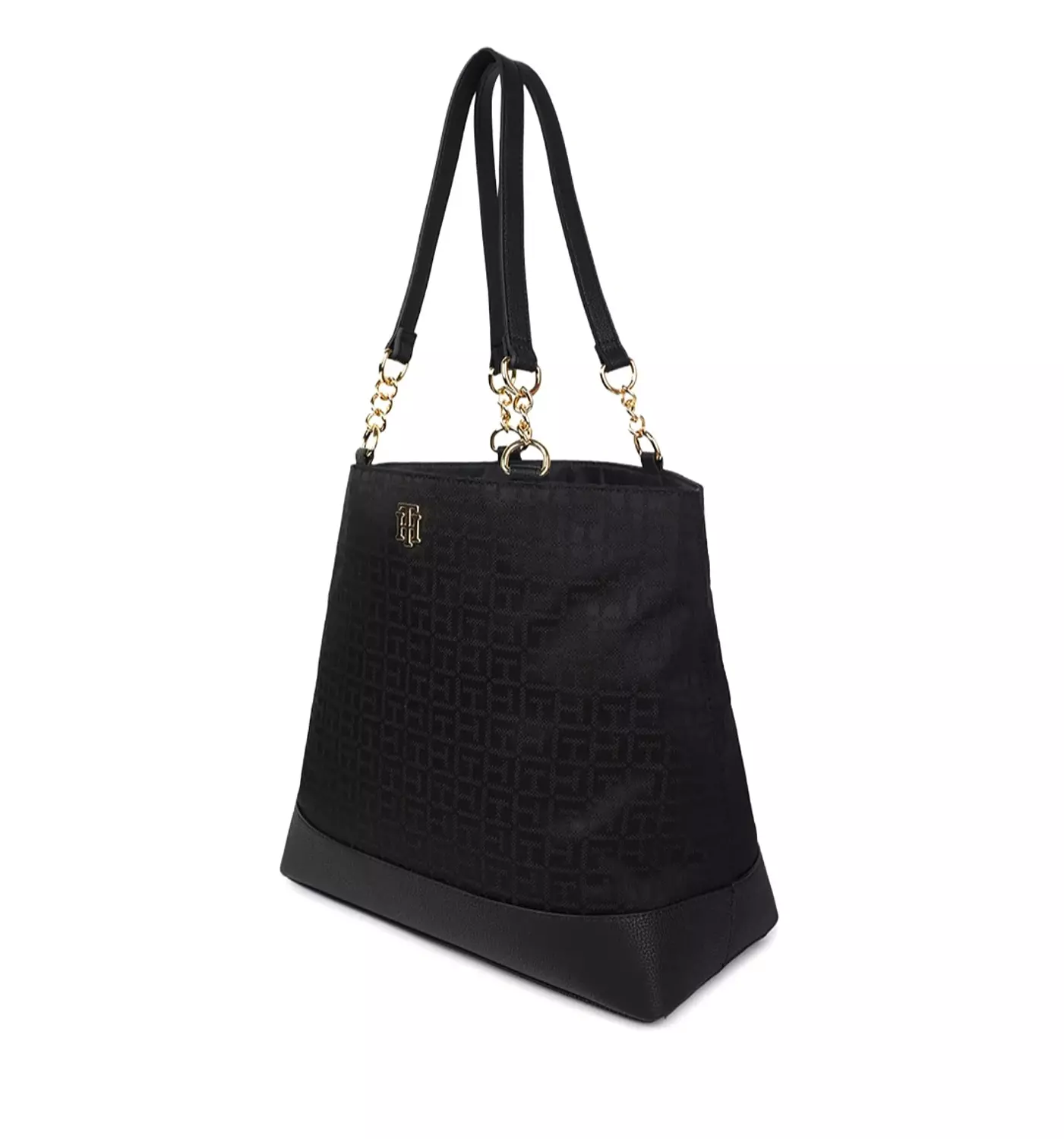 Tommy Hilfiger Signature Monogram Tote Bag _Black  hover image