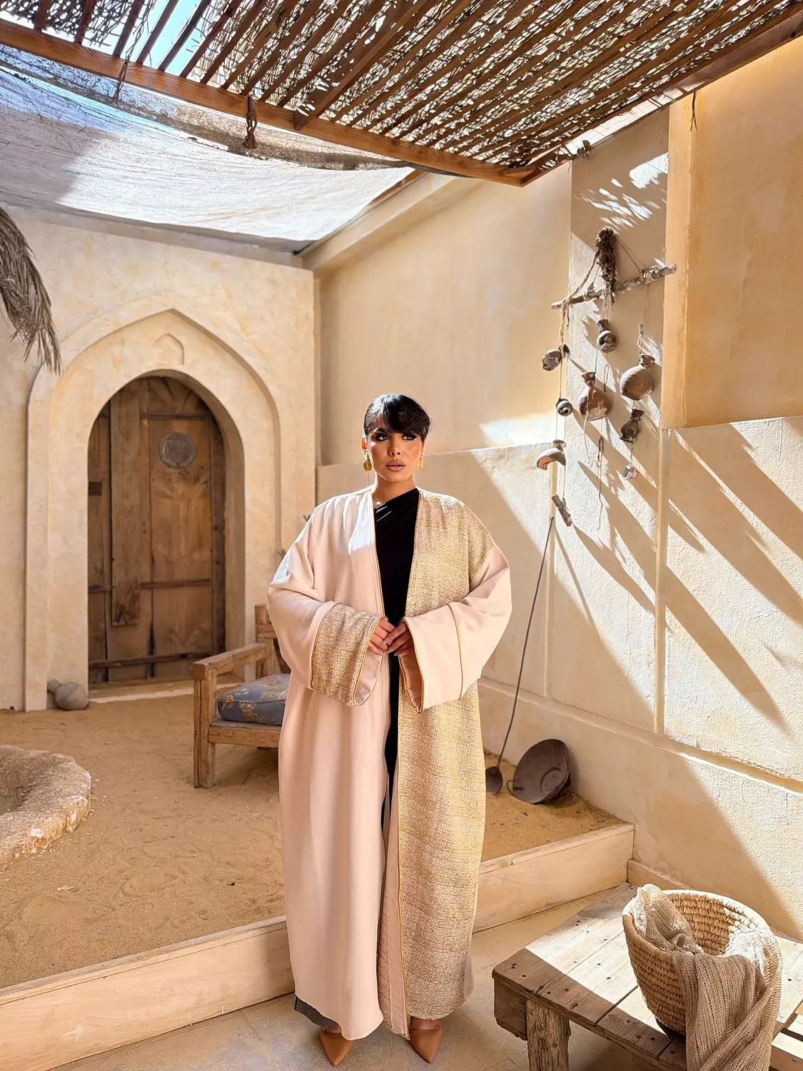 Thahab Kuftan In Cream image