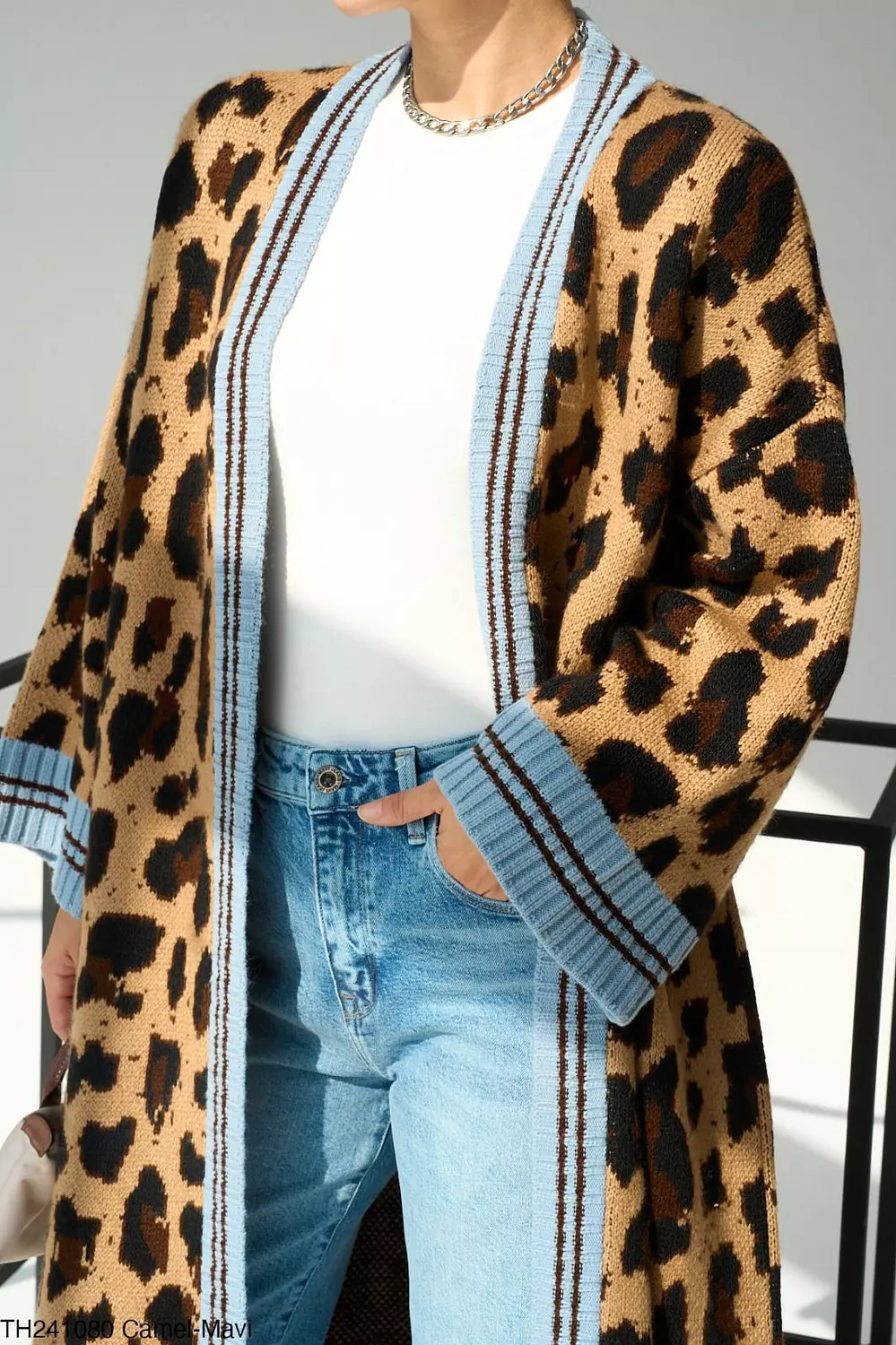Cheetah Printed Cardigan 1
