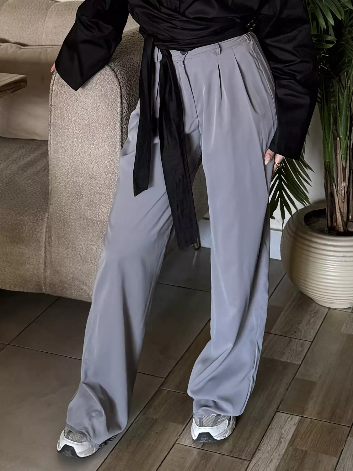 Gray Touch Pants 1