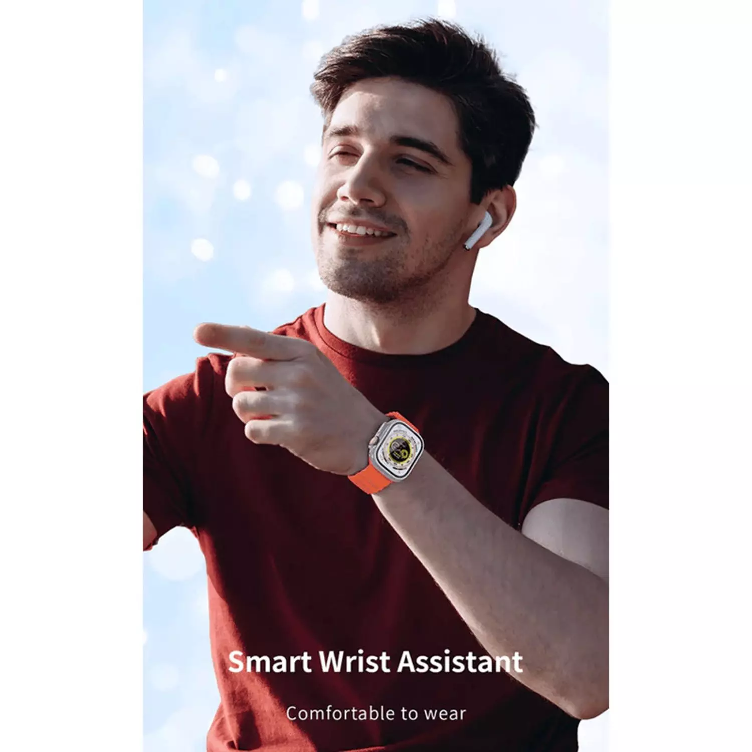 BW8 Ultra Smart Watch with 2.08-inch HD Screen, NFC Support, Wireless Charging, and Water Resistant 5