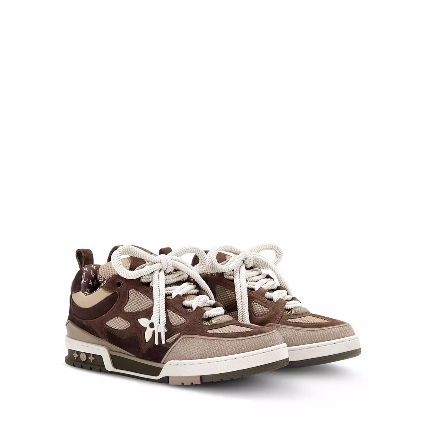 Louis Vuitton LV Skate Sneaker in a brown colorway hover image