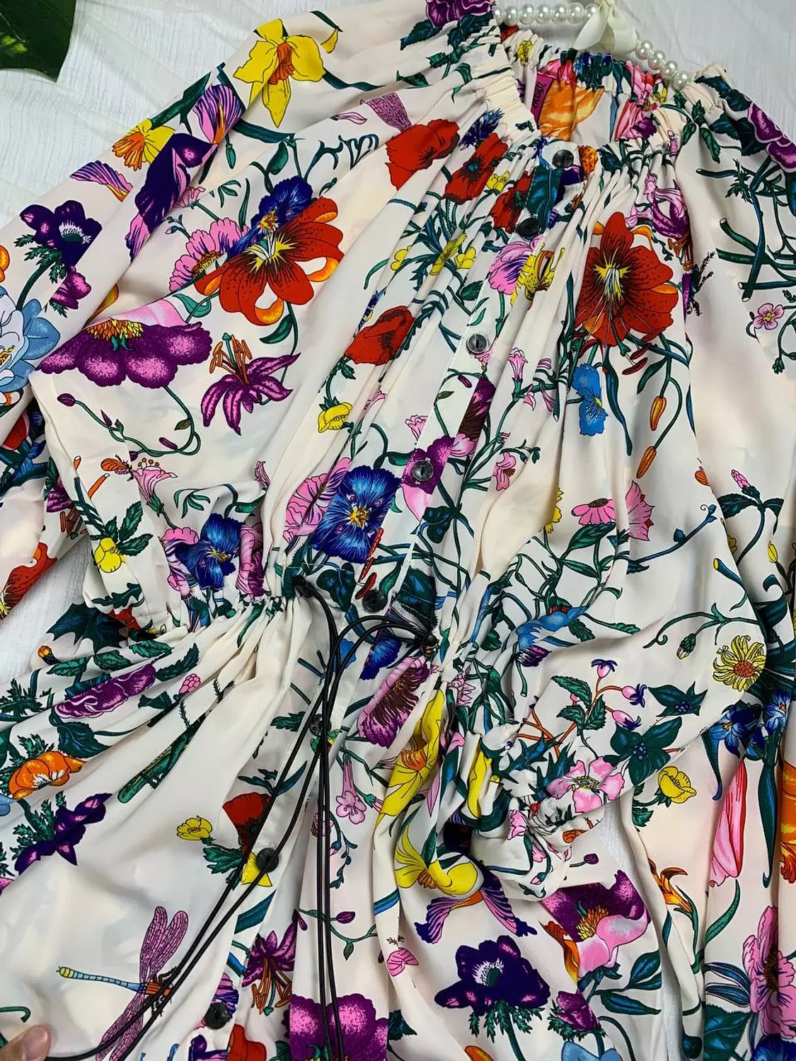 Oversized floral belted dress from Splash   Xs fit to 60k  S to 70k   hover image