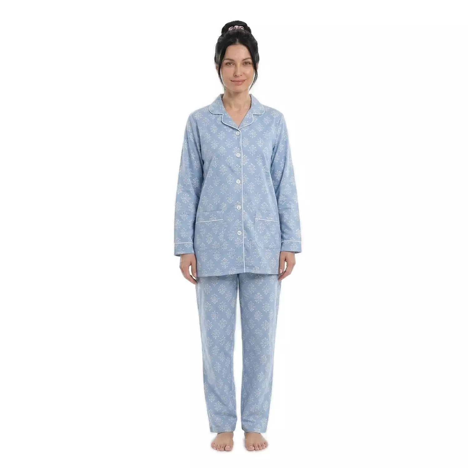 Women Summer Classic Lycra PJ - 2535- Light Blue image