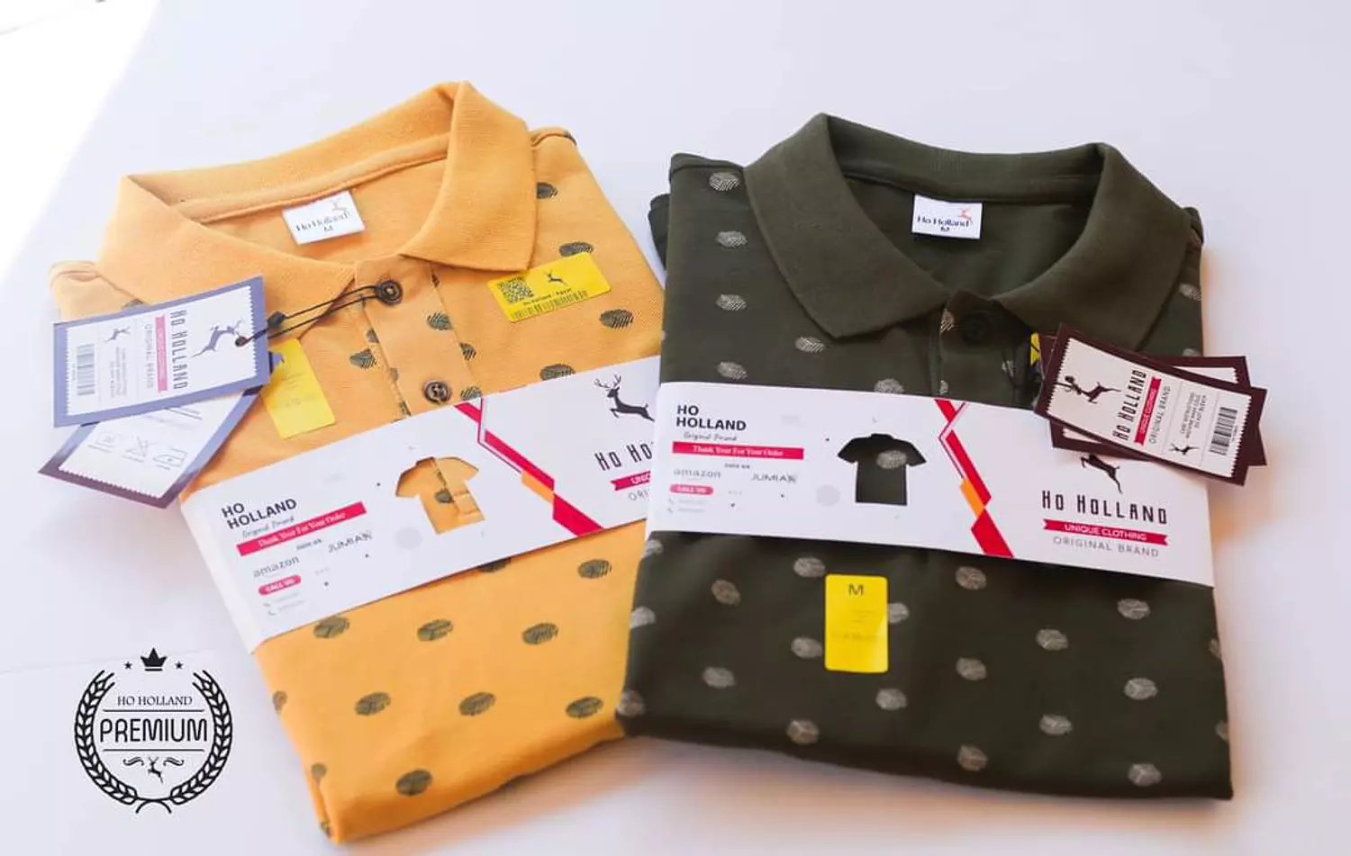 Polo T shirt - Yeloow (F Print)  image