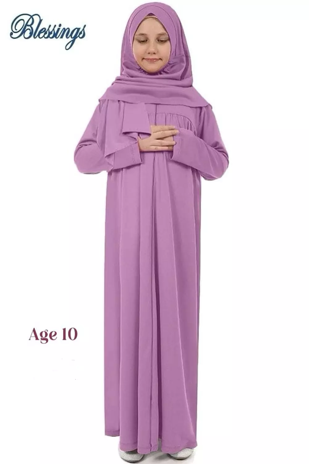 Child Praying Outfit 1-Age 10-Purple image