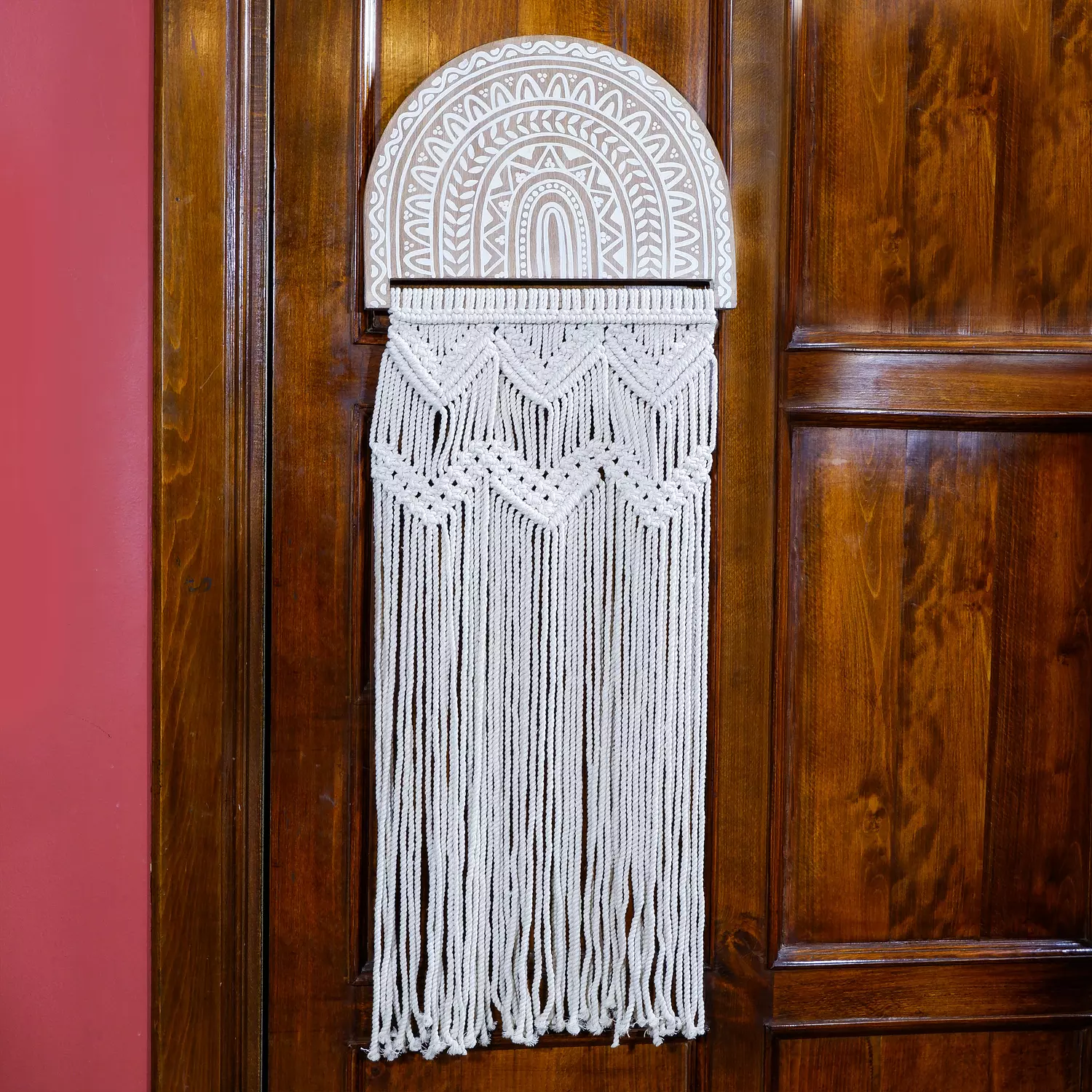 Half circle macrame large - lines 1