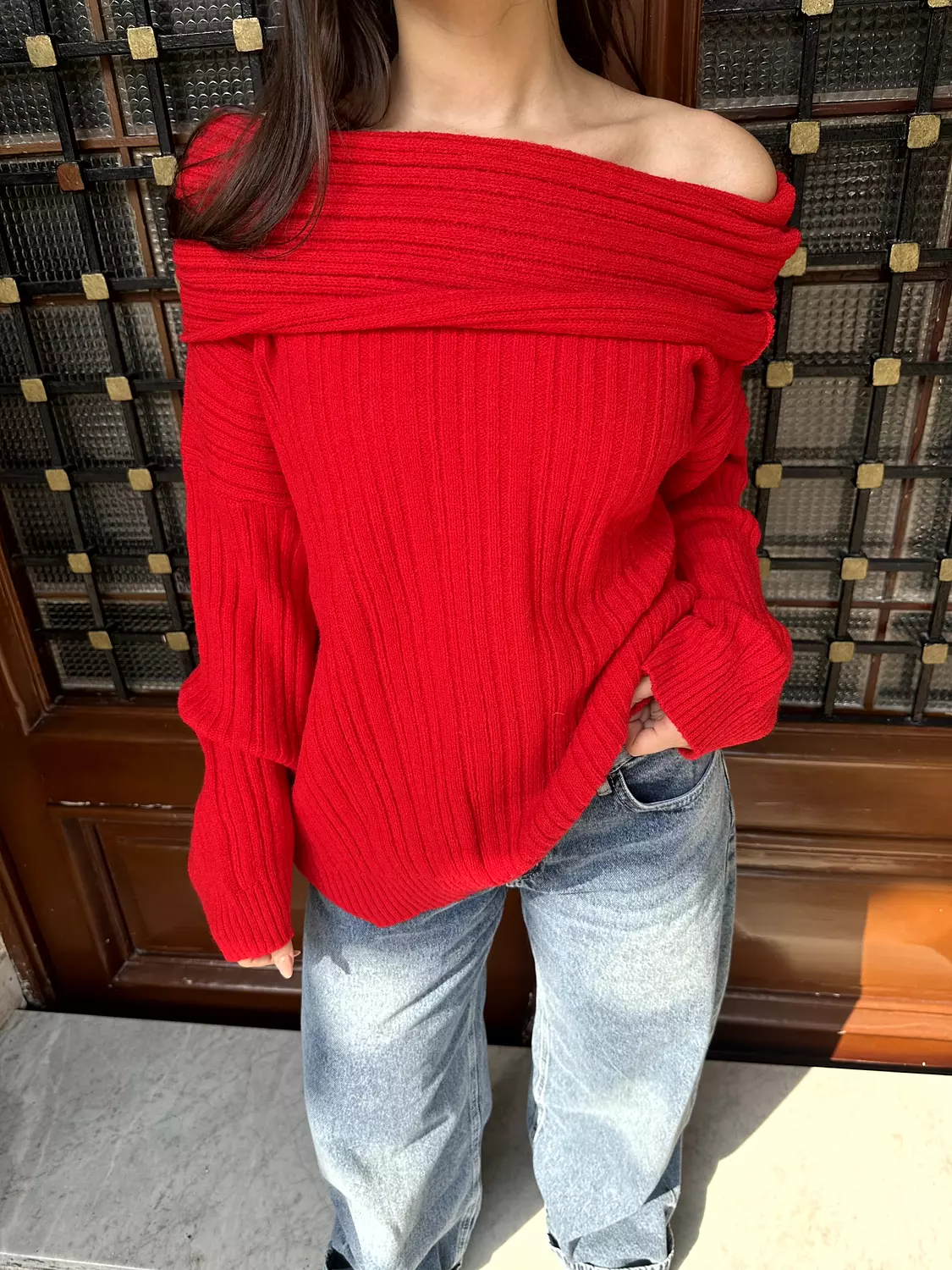 Off Shoulder Pullover 13