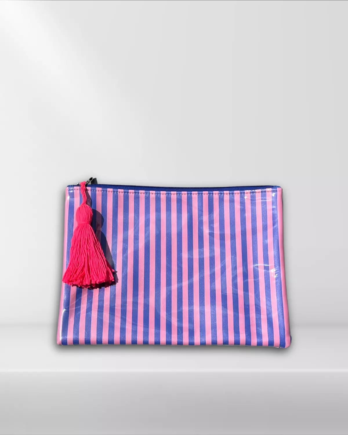 Fushia & Blue Striped image