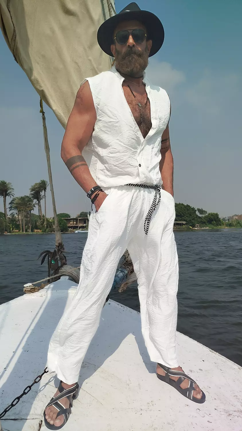 Sleeveless crossed white lenin Jumpsuit  3