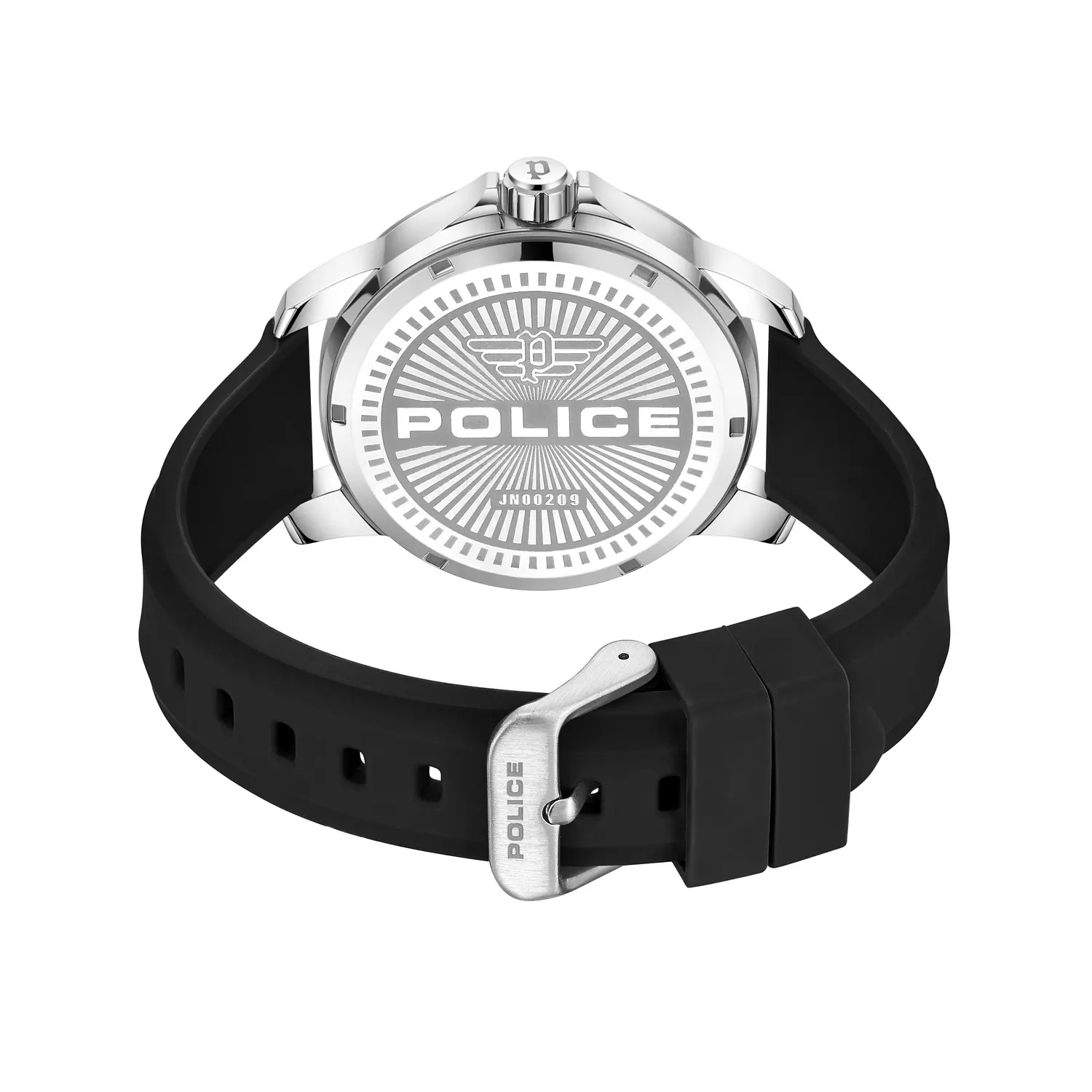 Police Men Analog Quartz Watch with Silicone Strap PEWJN0020903 3