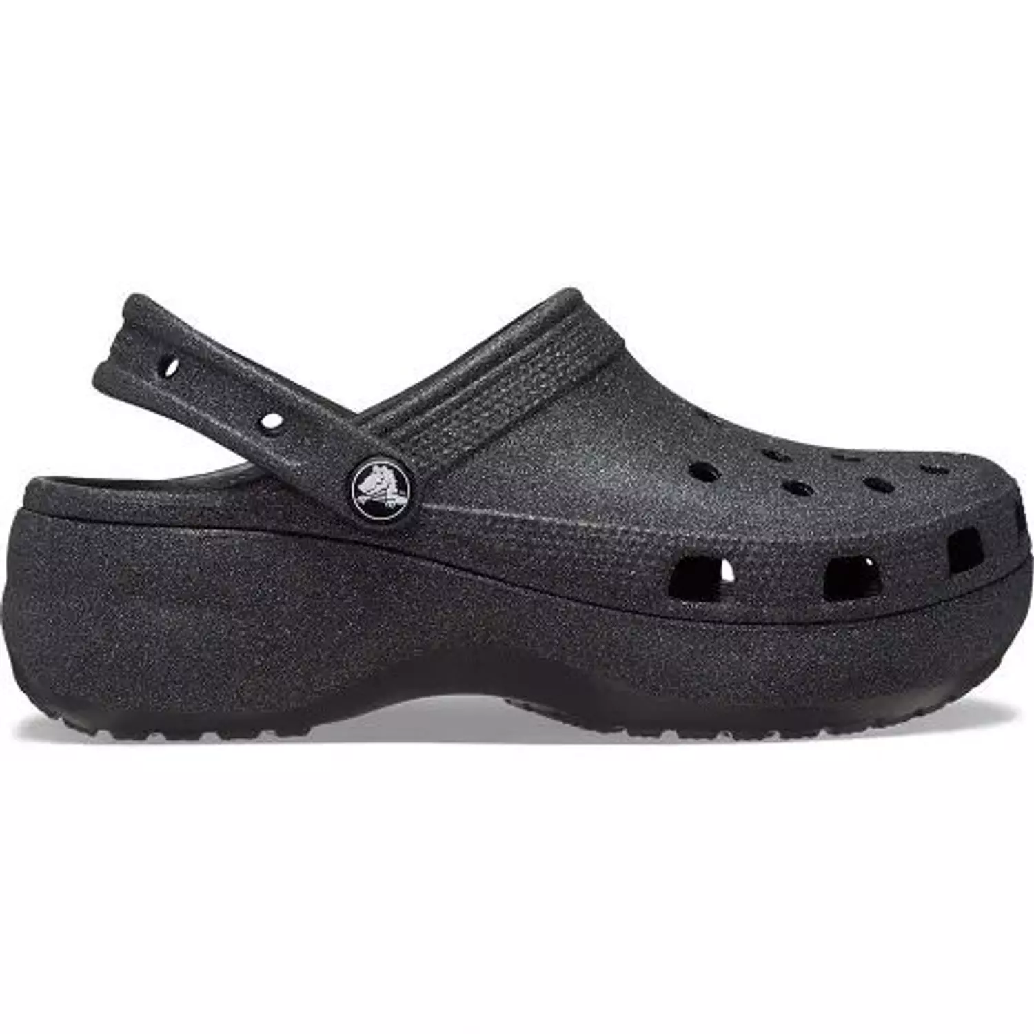 Classic Platform Glitter Clog-Black 2