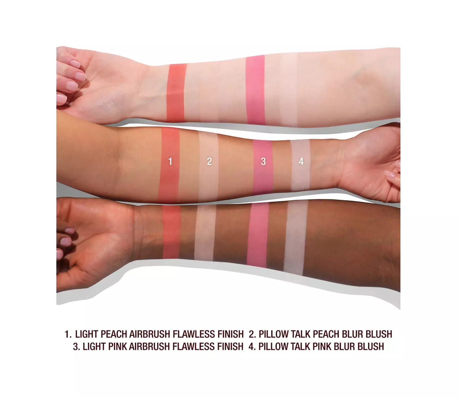 Pillow Talk Beauty Soulmates Airbrush Flawless Finish Brightening and Blush Powder Palette 4