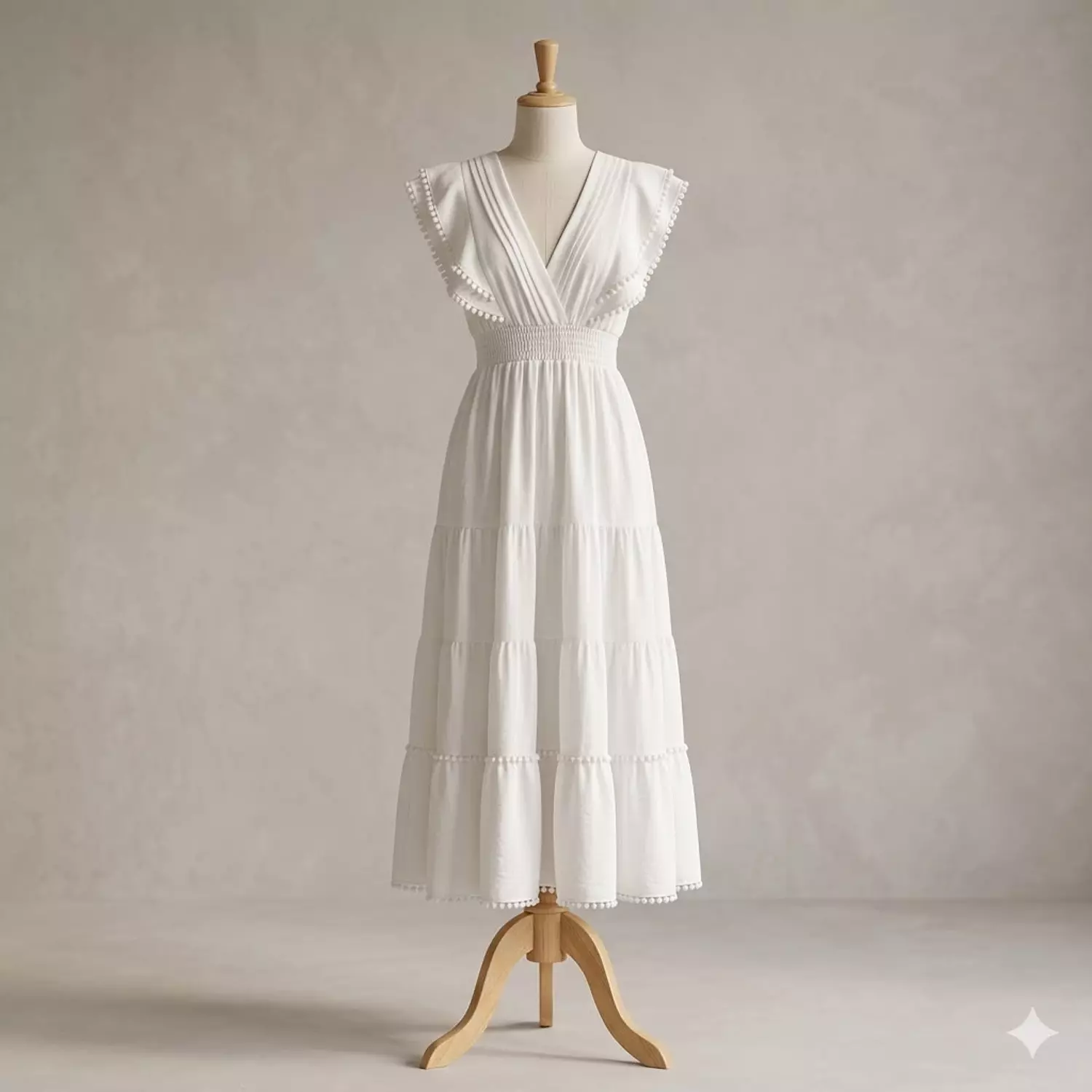 Ruffled Sleeves Maxi Dress 4