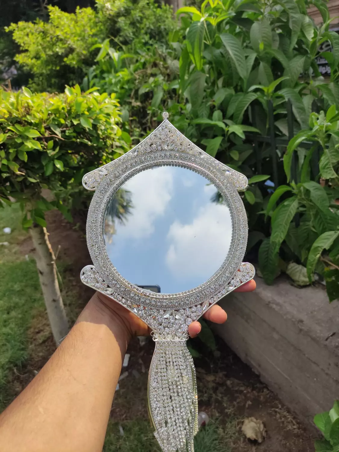 Luxury Crystal Hand Mirror 9 2