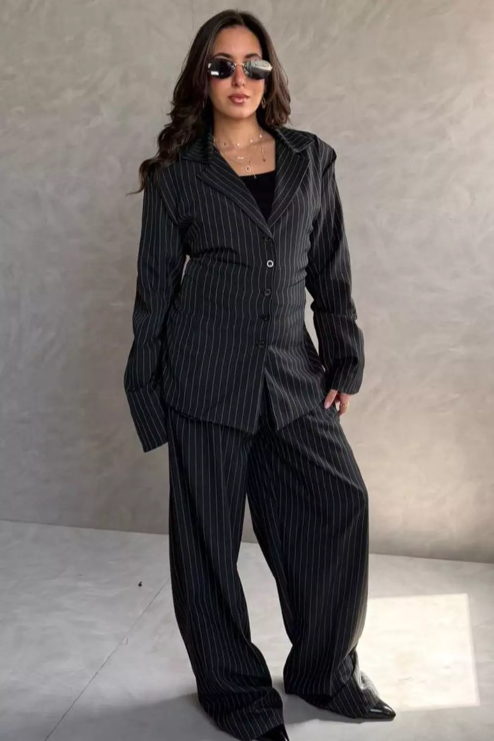 Pinstripe Trigal Power Suit Set 3