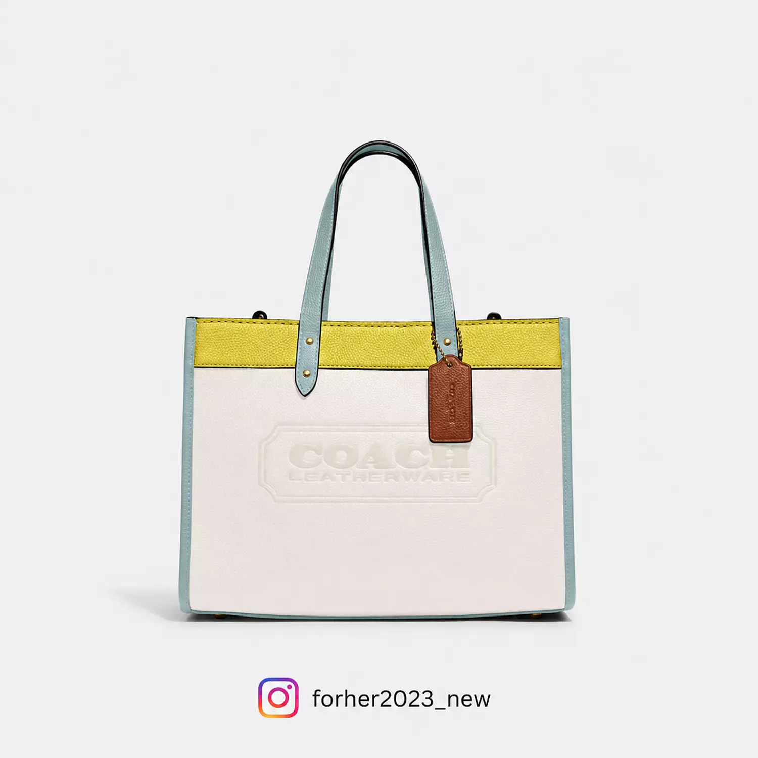 Field Tote 30 In Colorblock With Coach Badge image