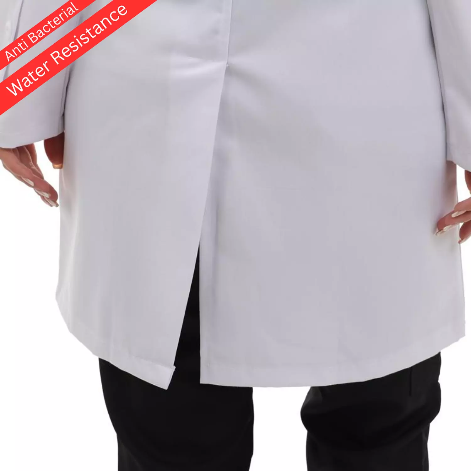 White Elegance Lab Coat Long 6