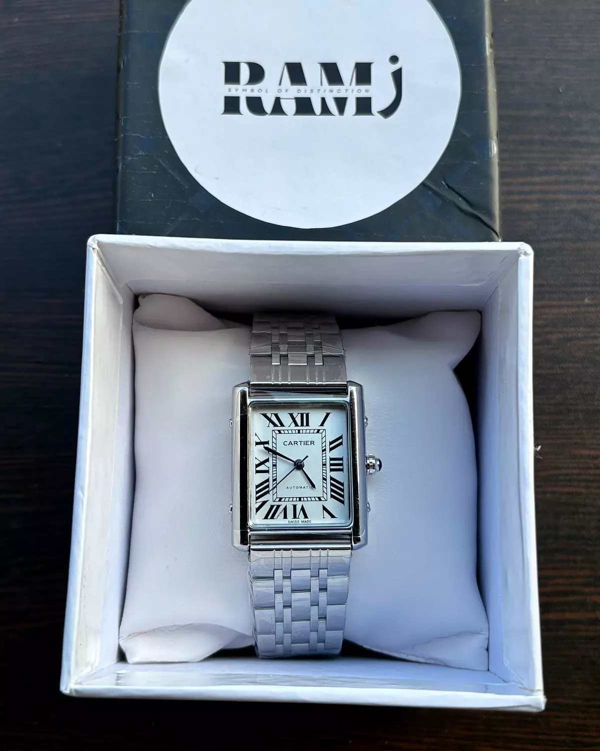 Cartier tank steel 2