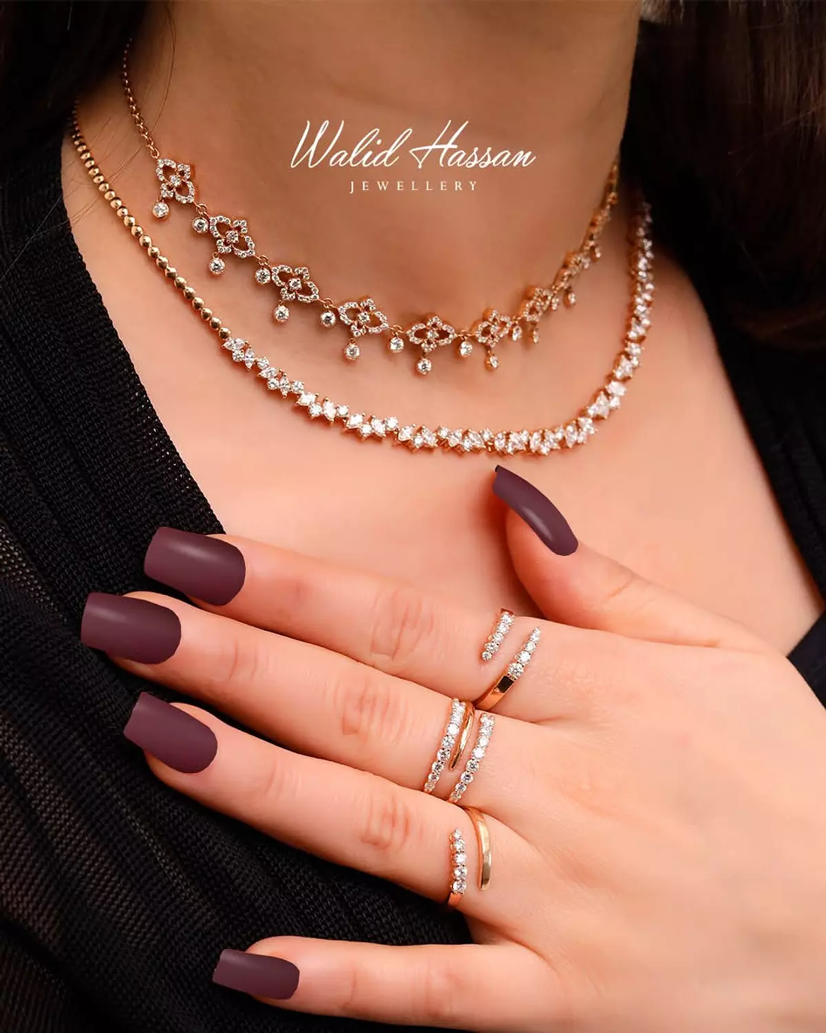diamond choker 1069 2