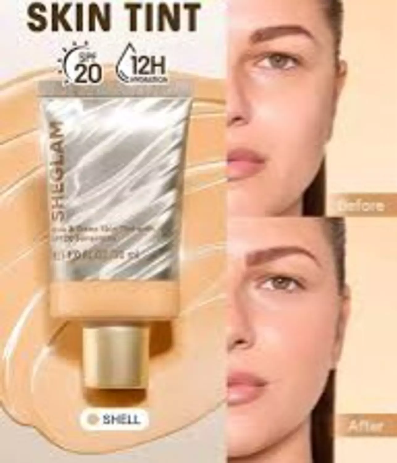 Sheglam Dew & Done Skin Tint with SPF 20, Shell image