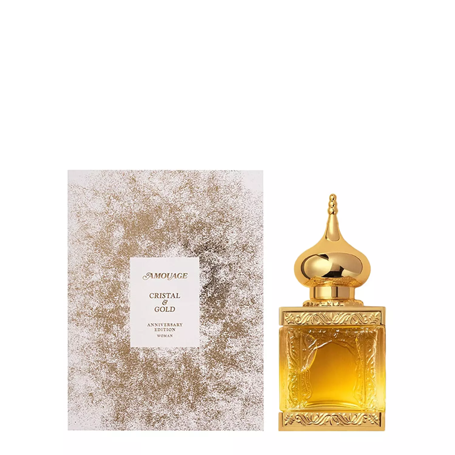 Amouage crystal and gold image