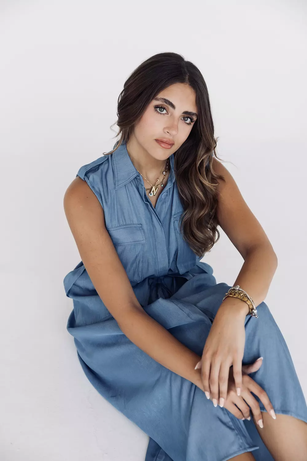Denim shirt dress 1