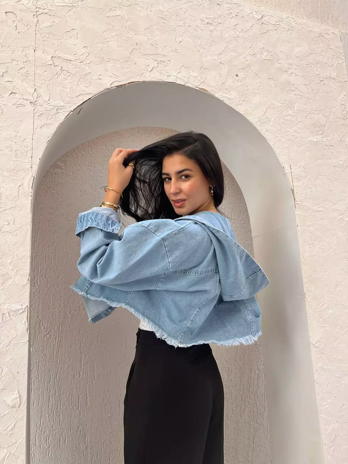 Hooded cropped jacket  2